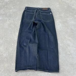 Vintage Baggy Black Skater Wide Leg JNCO Style Denim Jeans